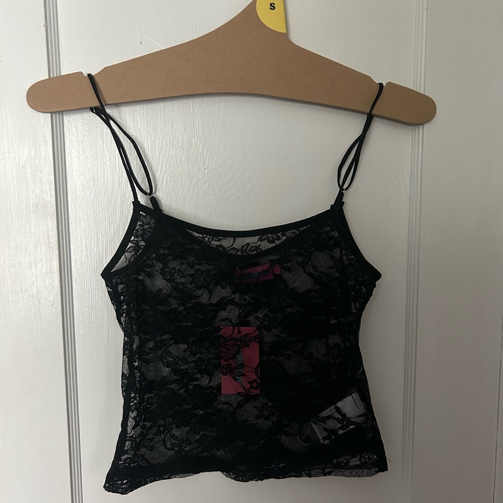 EDIKTED BLACK LACE CAMI - NEVER WORN!